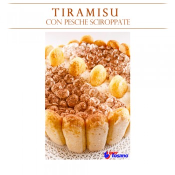 Tiramisu con pesce sciroppate