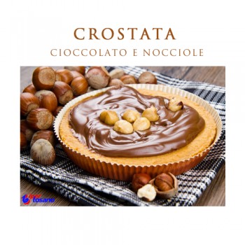 Crostata con cioccolato e nocciole