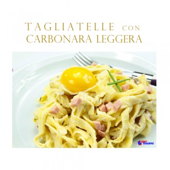 TAGLIATELLE CON CARBONARA LEGGERA