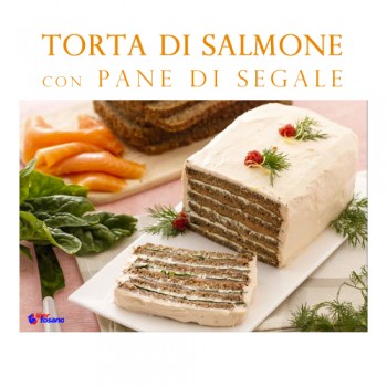TORTA DI SALMONE con PANE DI SEGALE