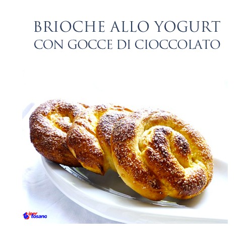 BRIOCHE ALLO YOGURT CON GOCCE DI CIOCCOLATO