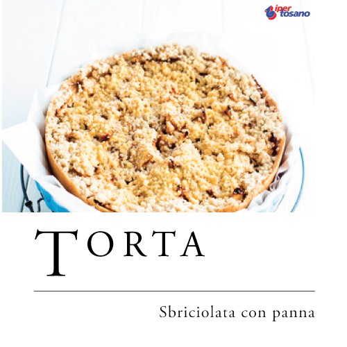 TORTA SBRICIOLATA CON PANNA