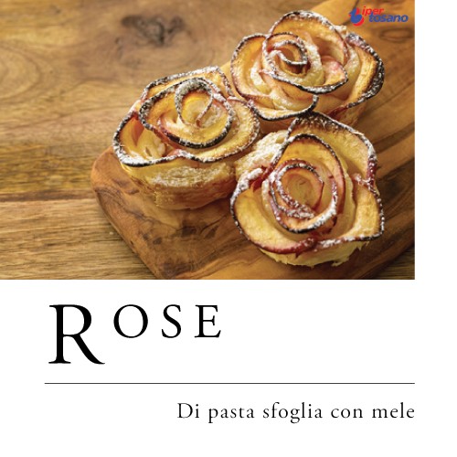 ROSE DI PASTA SFOGLIA CON MELE ROSE DI PASTA SFOGLIA CON MELE