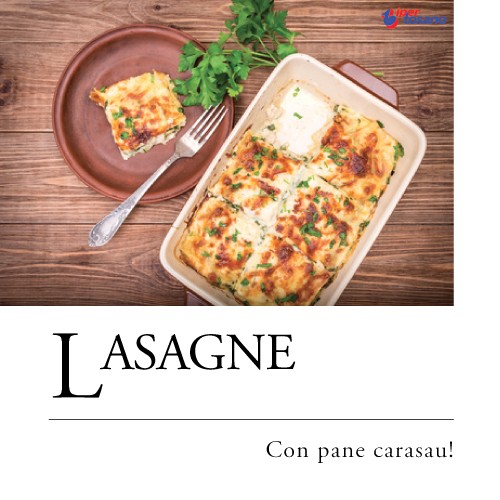 LASAGNE CON PANE CARASAU LASAGNE CON PANE CARASAU