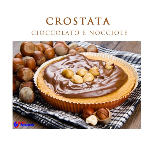 Crostata con cioccolato e nocciole