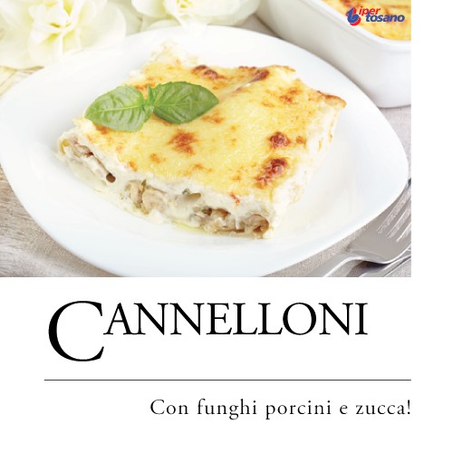 CANNELLONI CON FUNGHI PORCINI E ZUCCA!