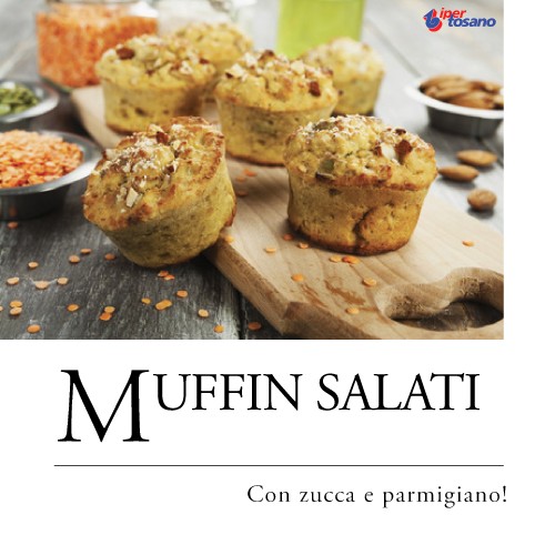 MUFFIN SALATI CON ZUCCA E PARMIGIANO!