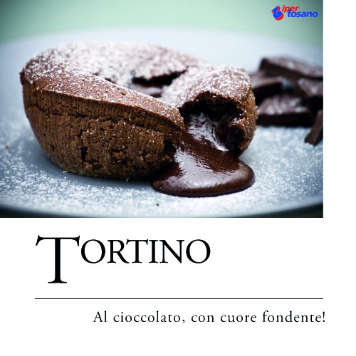 TORTINO AL CIOCCOLATO CON TORTINO AL CIOCCOLATO CON