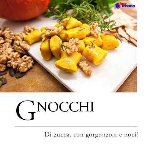 GNOCCHI DI ZUCCA, CON GORGONZOLA E NOCI!