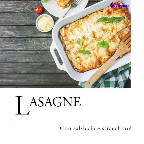 LASAGNE CON SALSICCIA E STRACCHINO!