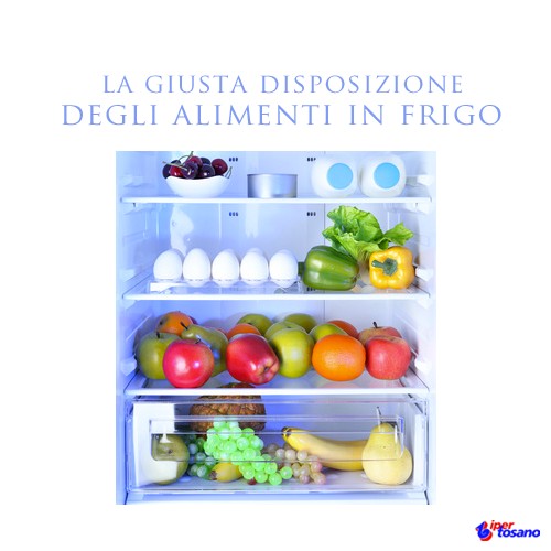 LA GIUSTA DISPOSIZIONE DEGLI ALIMENTI IN FRIGO