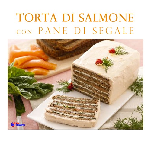 TORTA DI SALMONE con PANE DI SEGALE TORTA DI SALMONE con PANE DI SEGALE